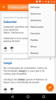 Dicionário inFormal android App screenshot 12